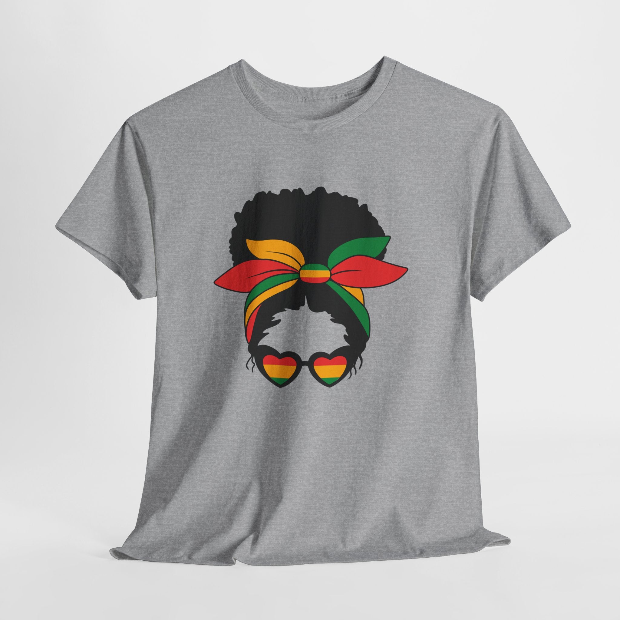 Juneteenth Bun Girl Unisex Heavy Cotton Tee