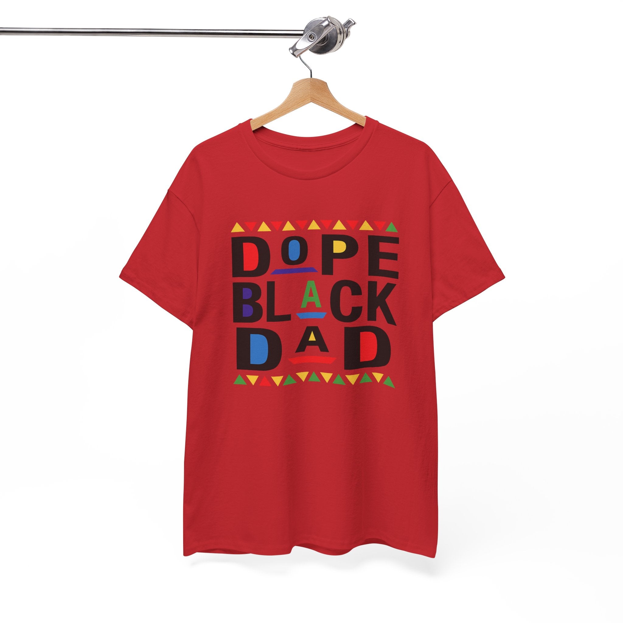 Dope Black Dad 90s Retro Look Unisex Heavy Cotton Tee