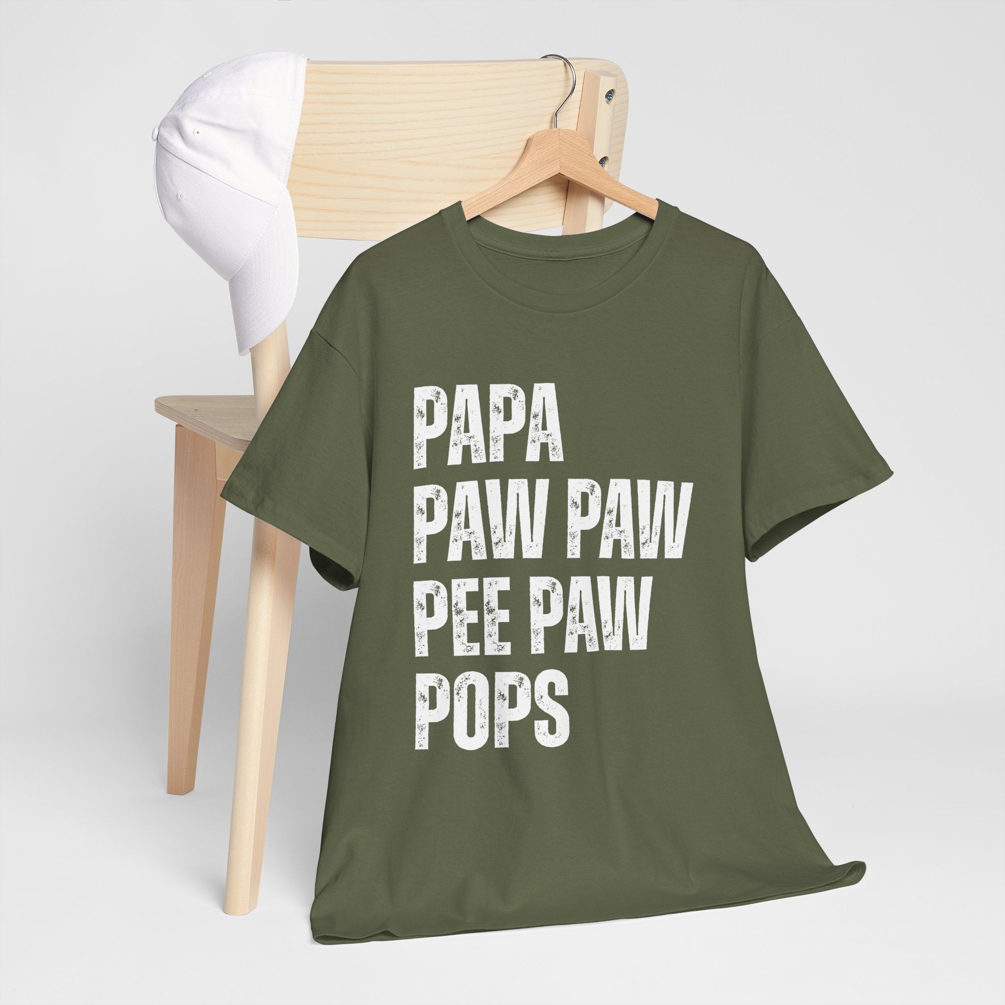 Papa Paww Paw Pee Paw Pops Unisex Heavy Cotton Tee
