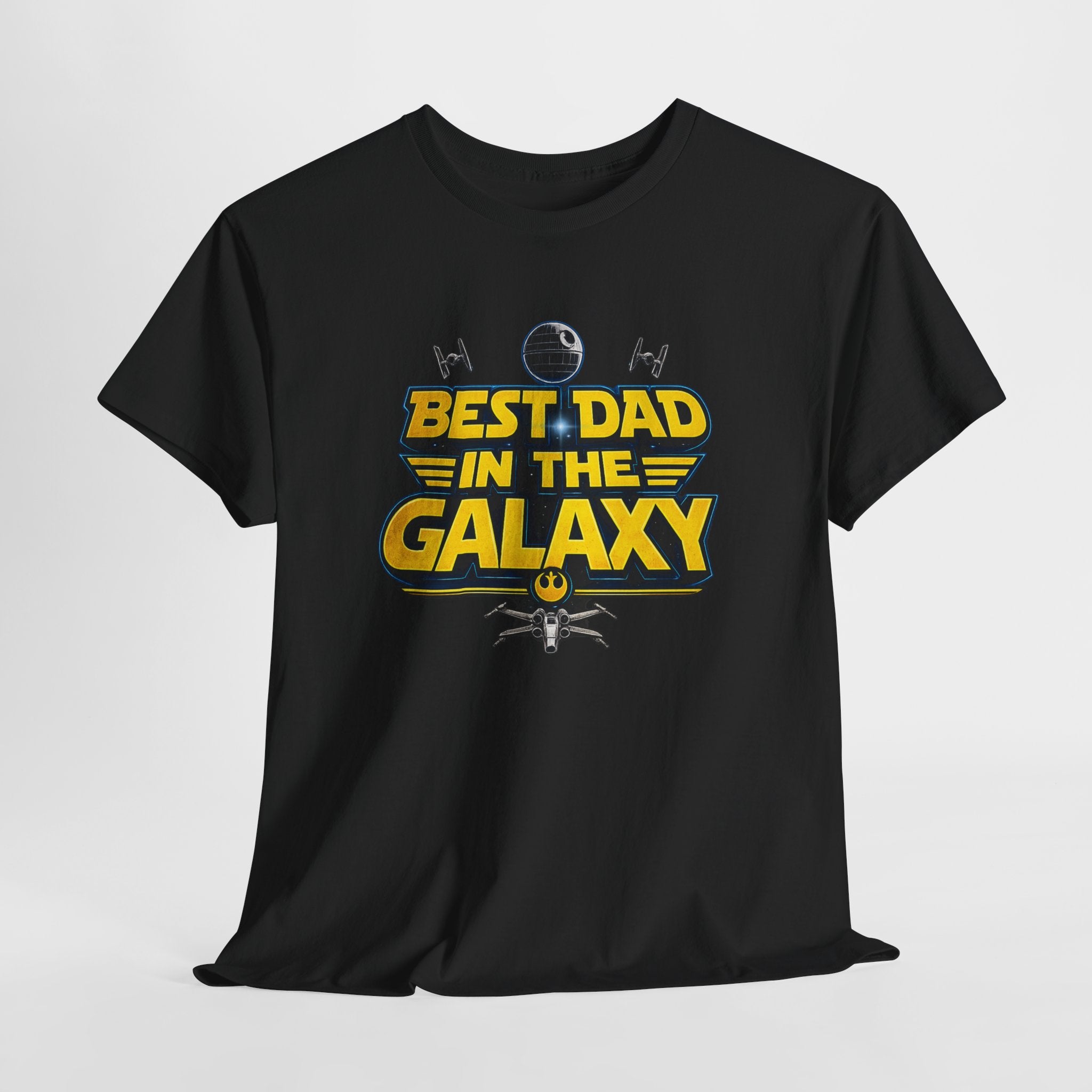 Best Dad in the Galaxy Sci Fi Fans Unisex Heavy Cotton Tee