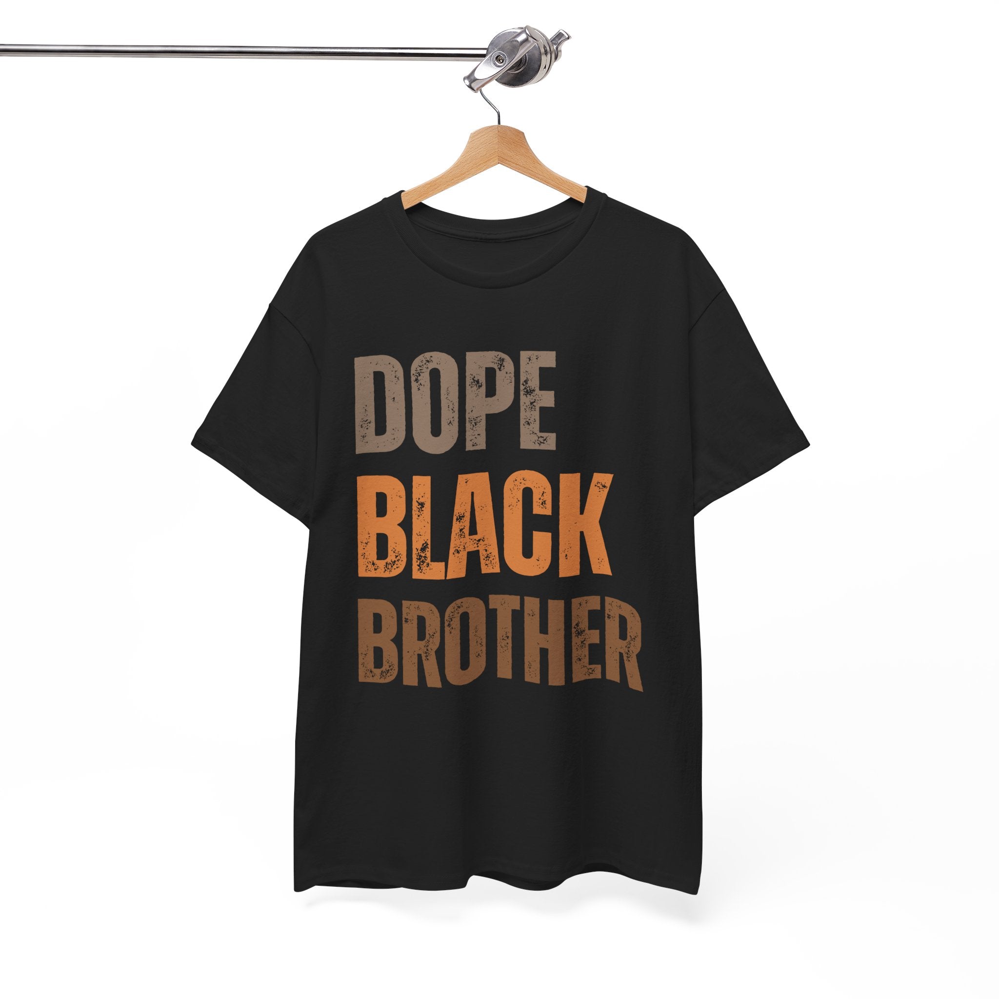 Dope Black Brother Melanin Hues Unisex Heavy Cotton Tee