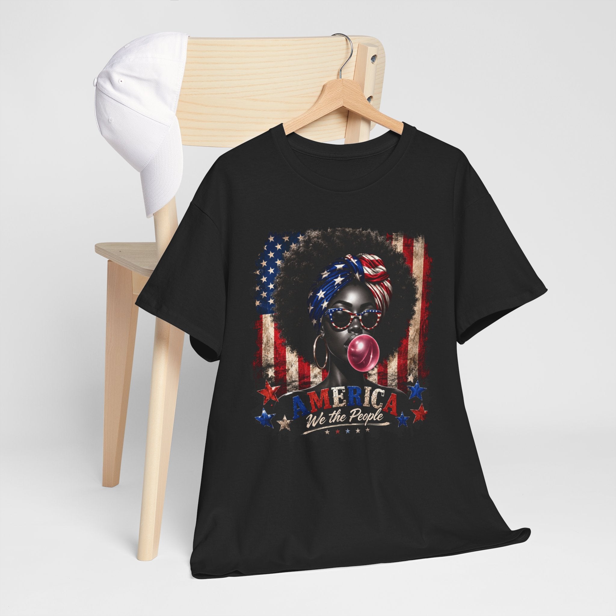 4th of July Melanated We the People Unisex Heavy Cotton Tee