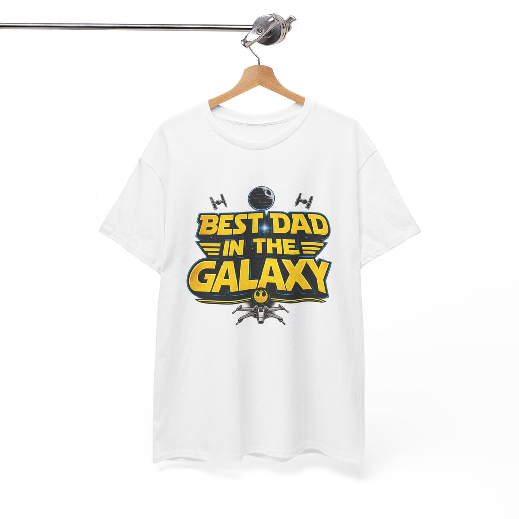 Best Dad in the Galaxy Sci Fi Fans Unisex Heavy Cotton Tee