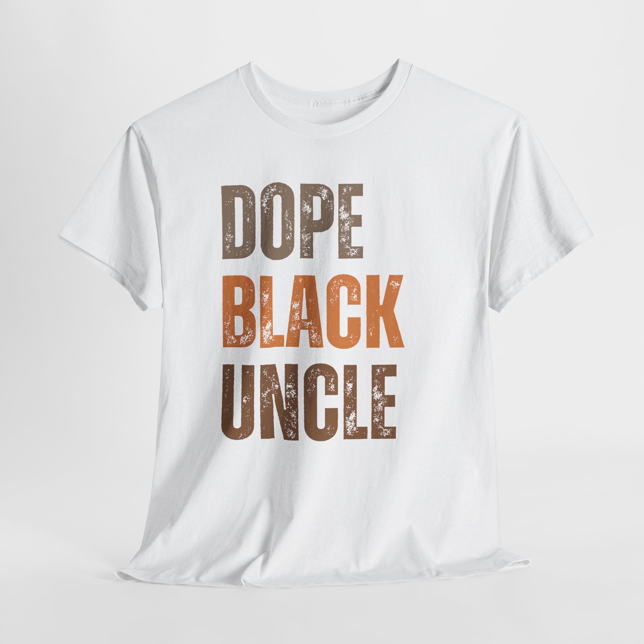 Dope Black Uncle Melanin Hues Unisex Heavy Cotton Tee