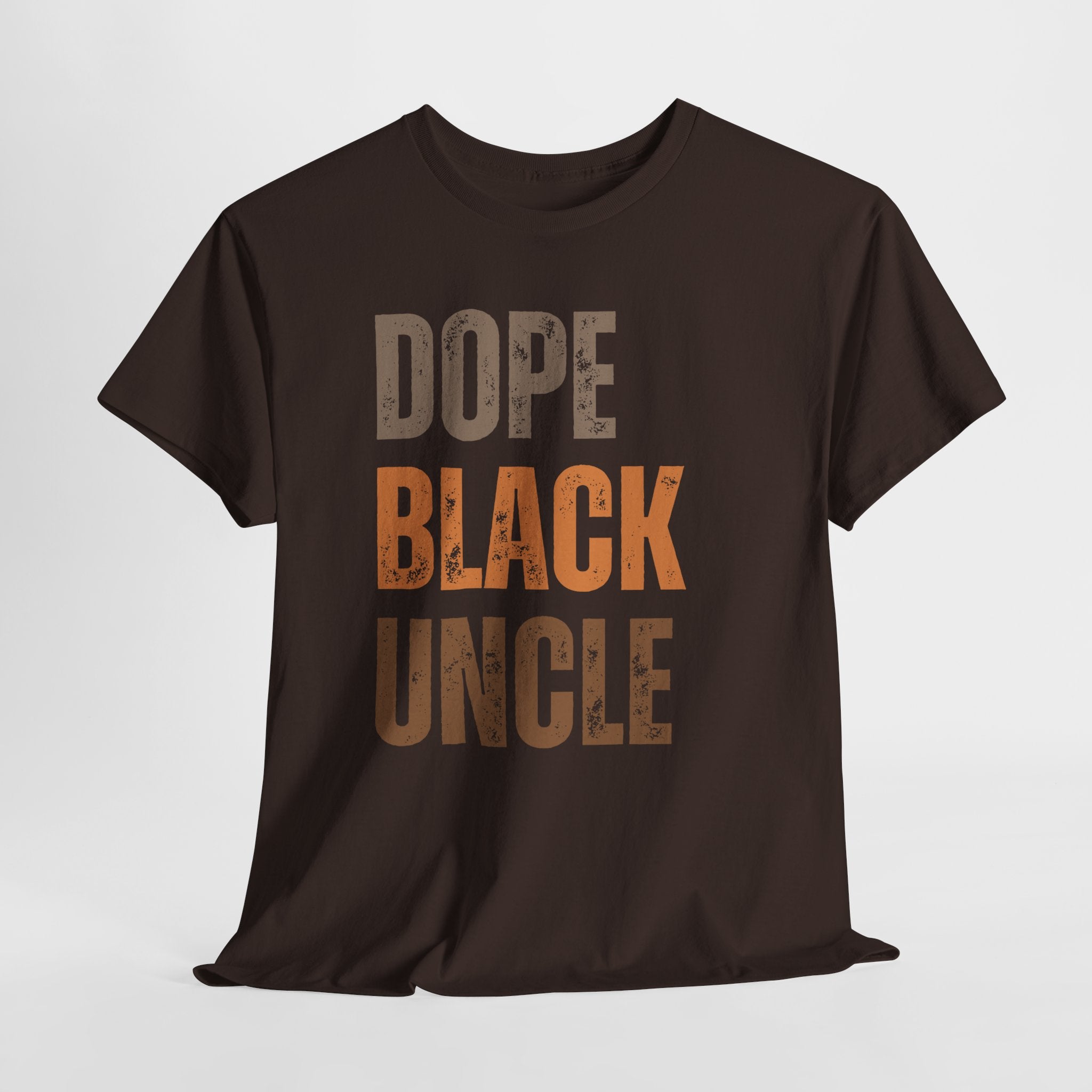 Dope Black Uncle Melanin Hues Unisex Heavy Cotton Tee