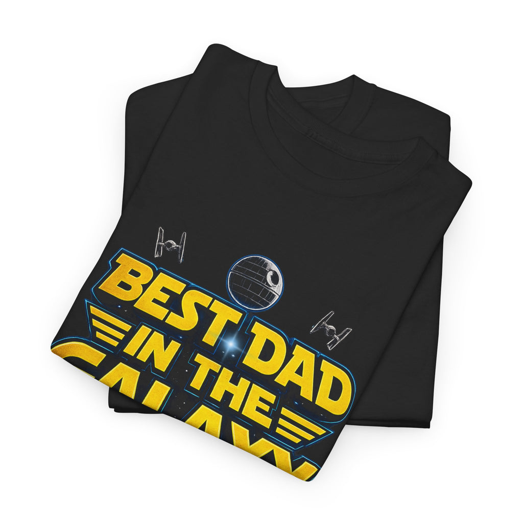 Best Dad in the Galaxy Sci Fi Fans Unisex Heavy Cotton Tee