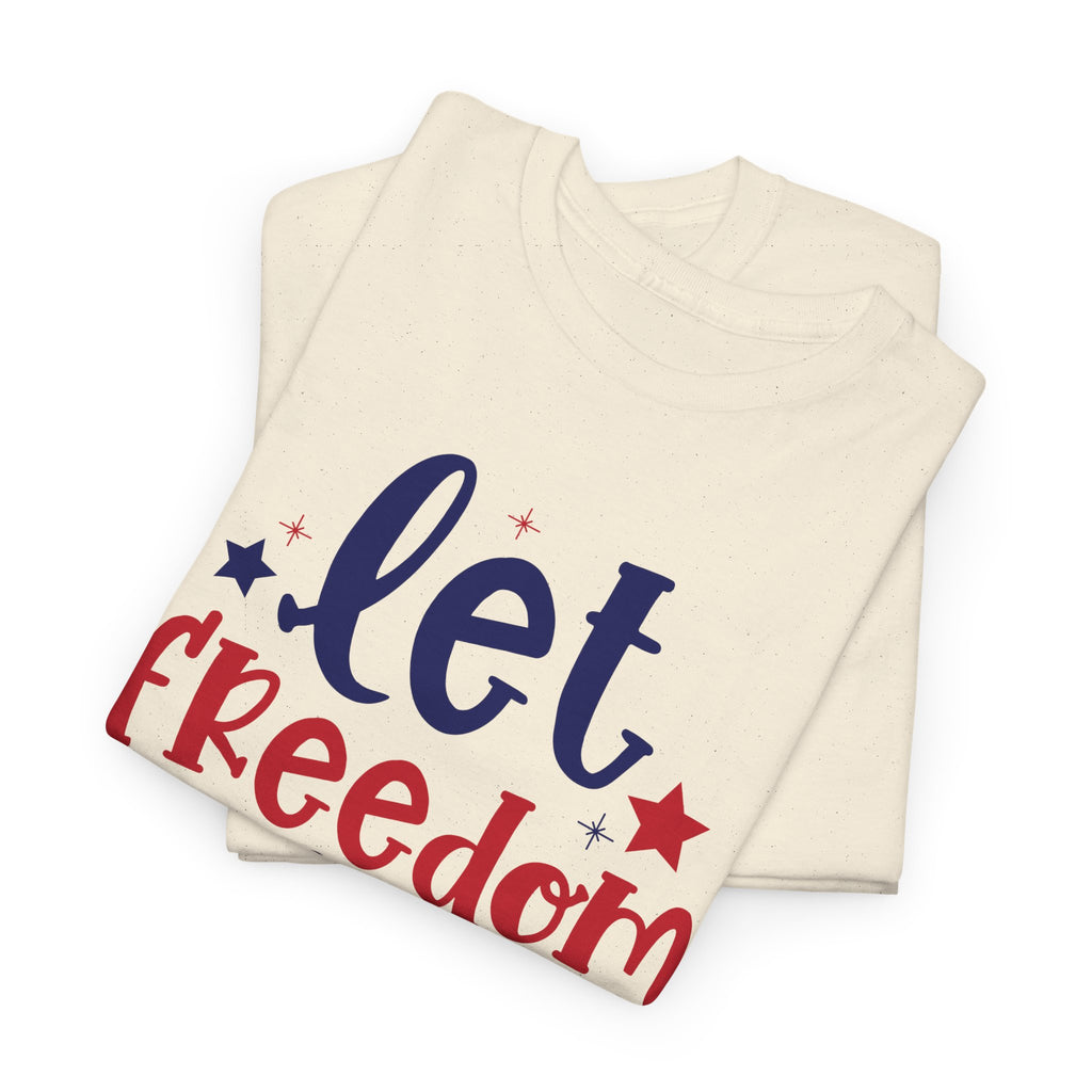 4th of July Let Freedom Bling Unisex Heavy Cotton Tee