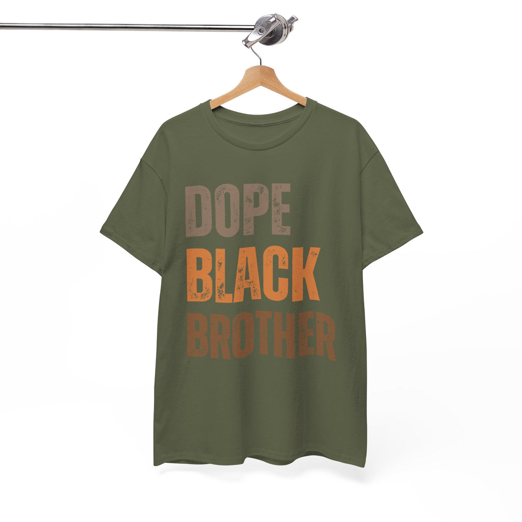 Dope Black Brother Melanin Hues Unisex Heavy Cotton Tee