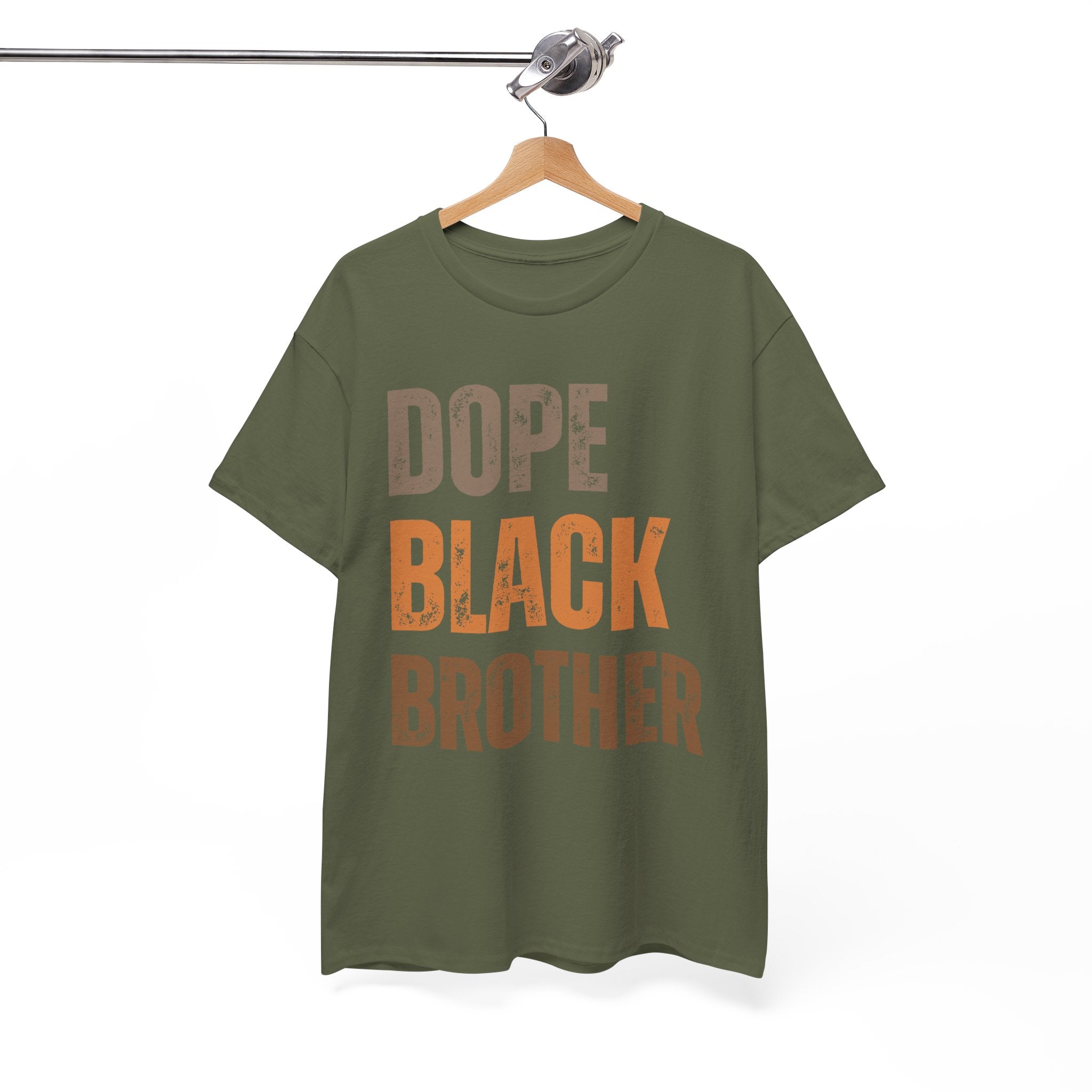 Dope Black Brother Melanin Hues Unisex Heavy Cotton Tee