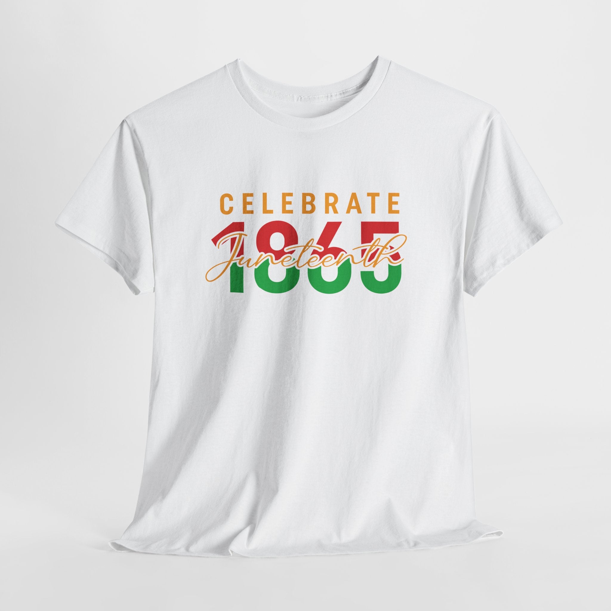 Juneteenth Celebrate 1865 Unisex Heavy Cotton Tee