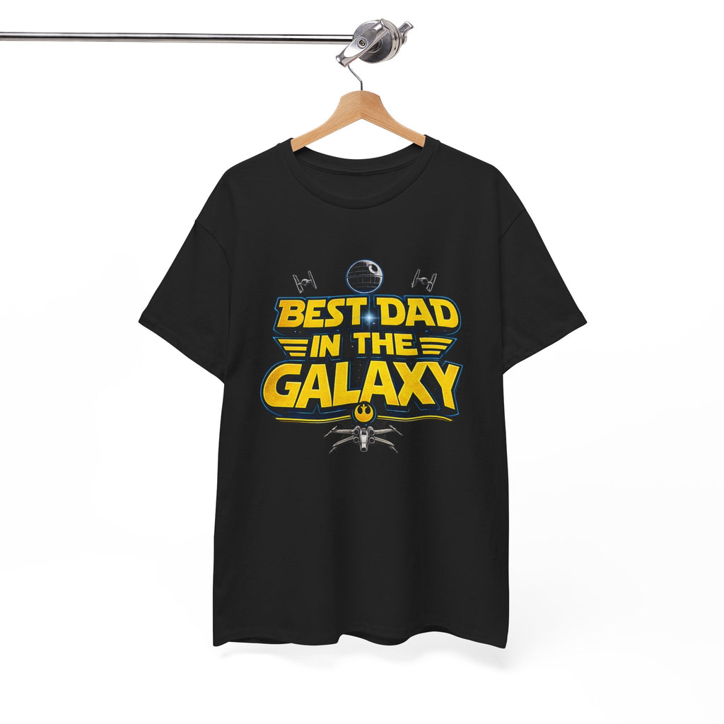 Best Dad in the Galaxy Sci Fi Fans Unisex Heavy Cotton Tee
