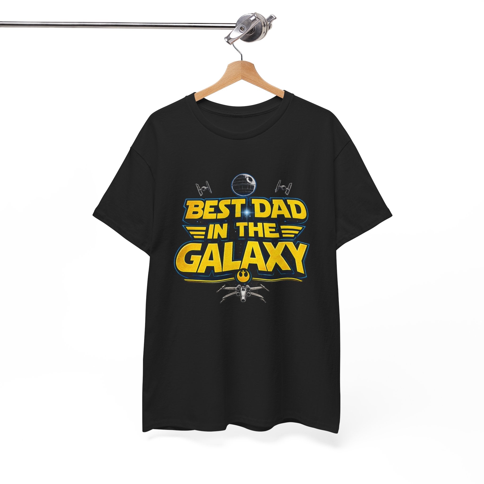 Best Dad in the Galaxy Sci Fi Fans Unisex Heavy Cotton Tee