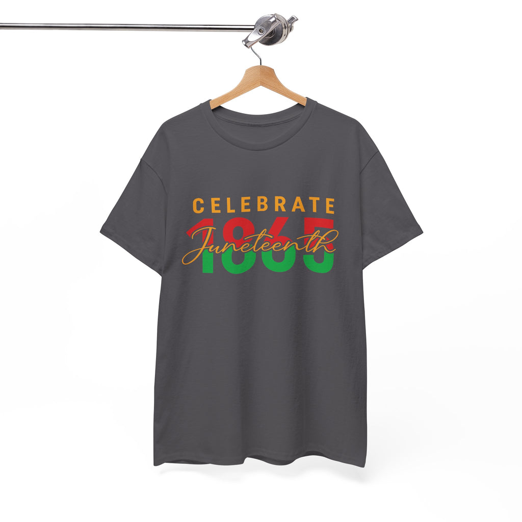 Juneteenth Celebrate 1865 Unisex Heavy Cotton Tee
