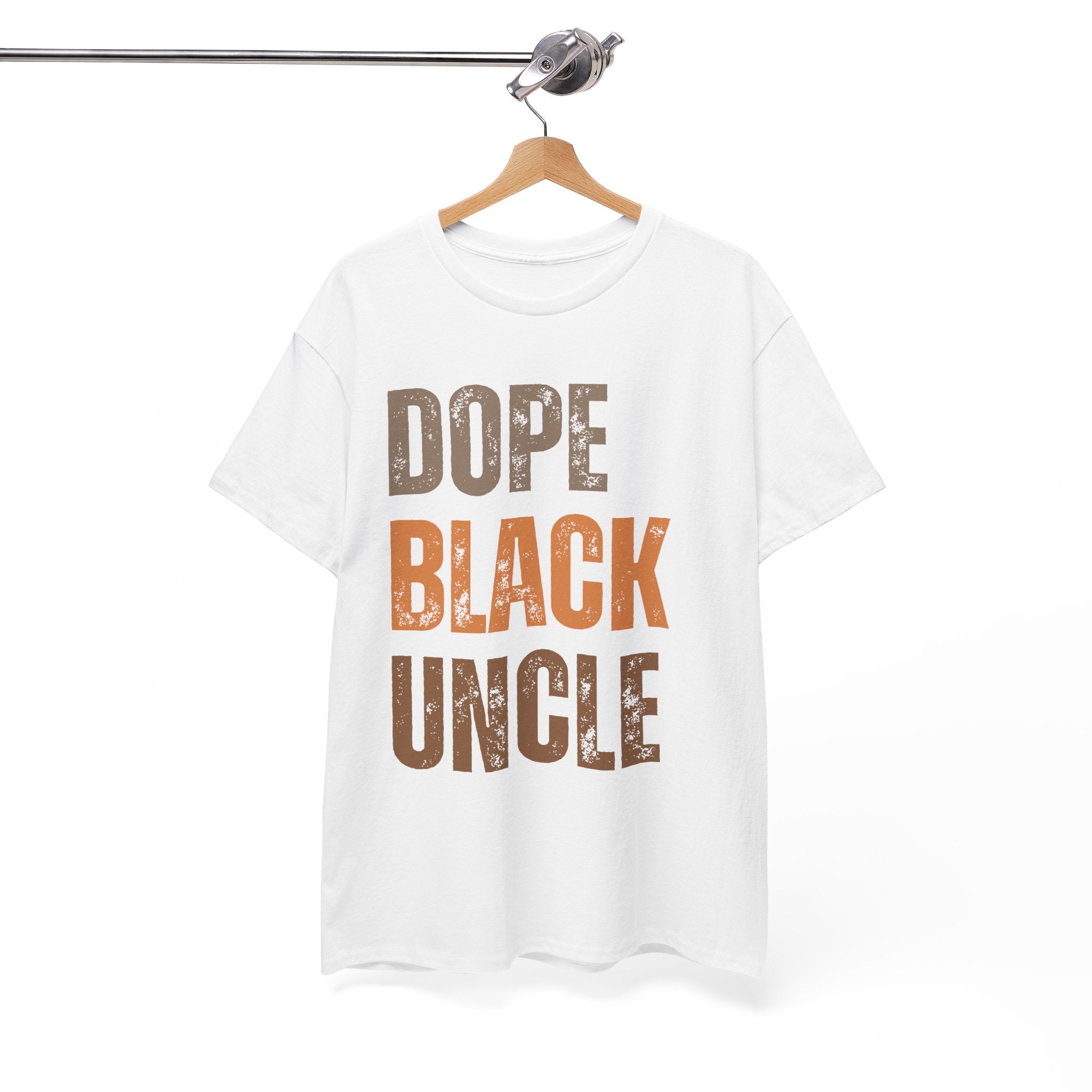 Dope Black Uncle Melanin Hues Unisex Heavy Cotton Tee