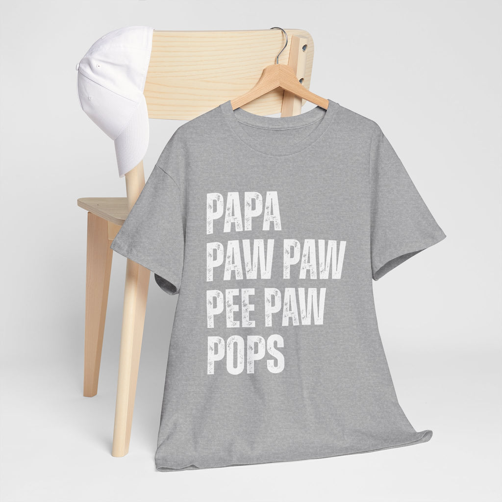 Papa Paww Paw Pee Paw Pops Unisex Heavy Cotton Tee