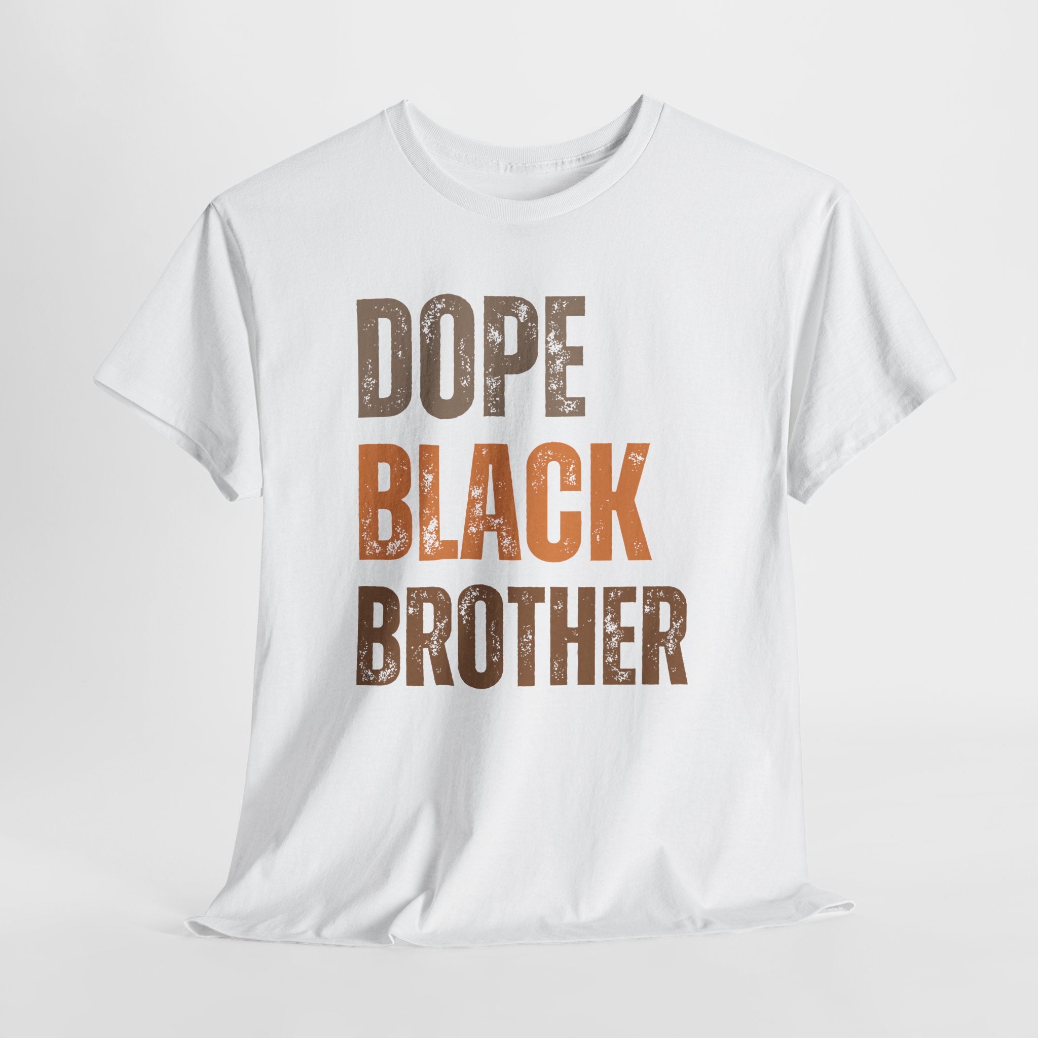 Dope Black Brother Melanin Hues Unisex Heavy Cotton Tee