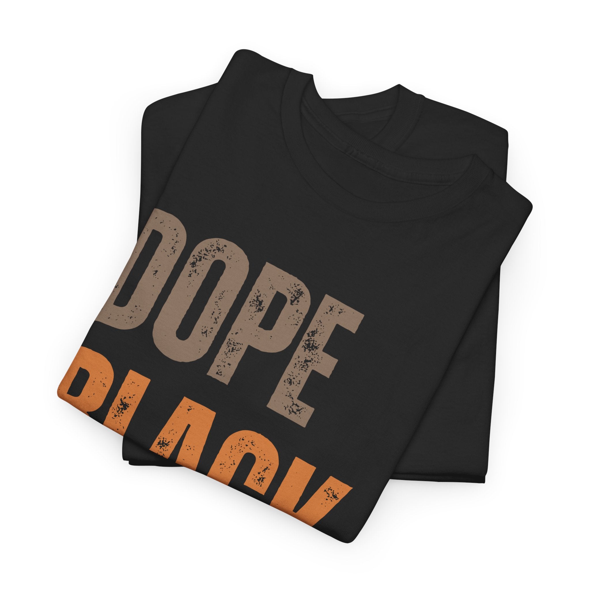 Dope Black Dad Melanin Hues Unisex Heavy Cotton Tee