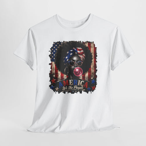 4th of July Melanated We the People Unisex Heavy Cotton Tee