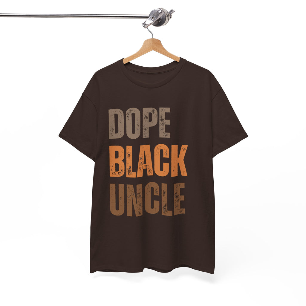 Dope Black Uncle Melanin Hues Unisex Heavy Cotton Tee