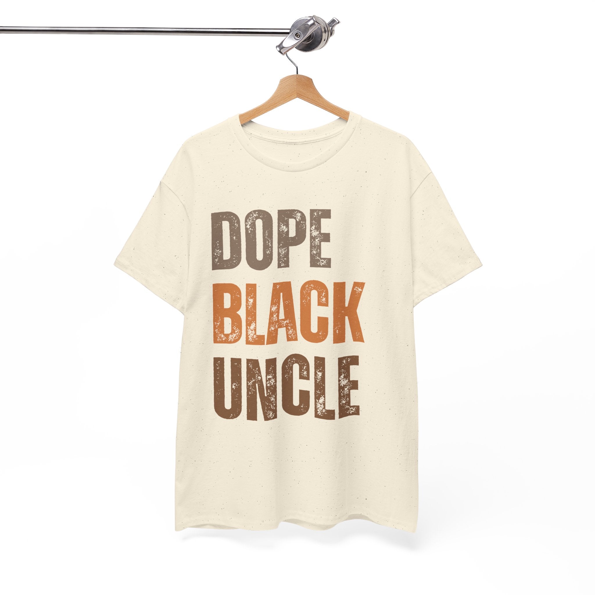 Dope Black Uncle Melanin Hues Unisex Heavy Cotton Tee