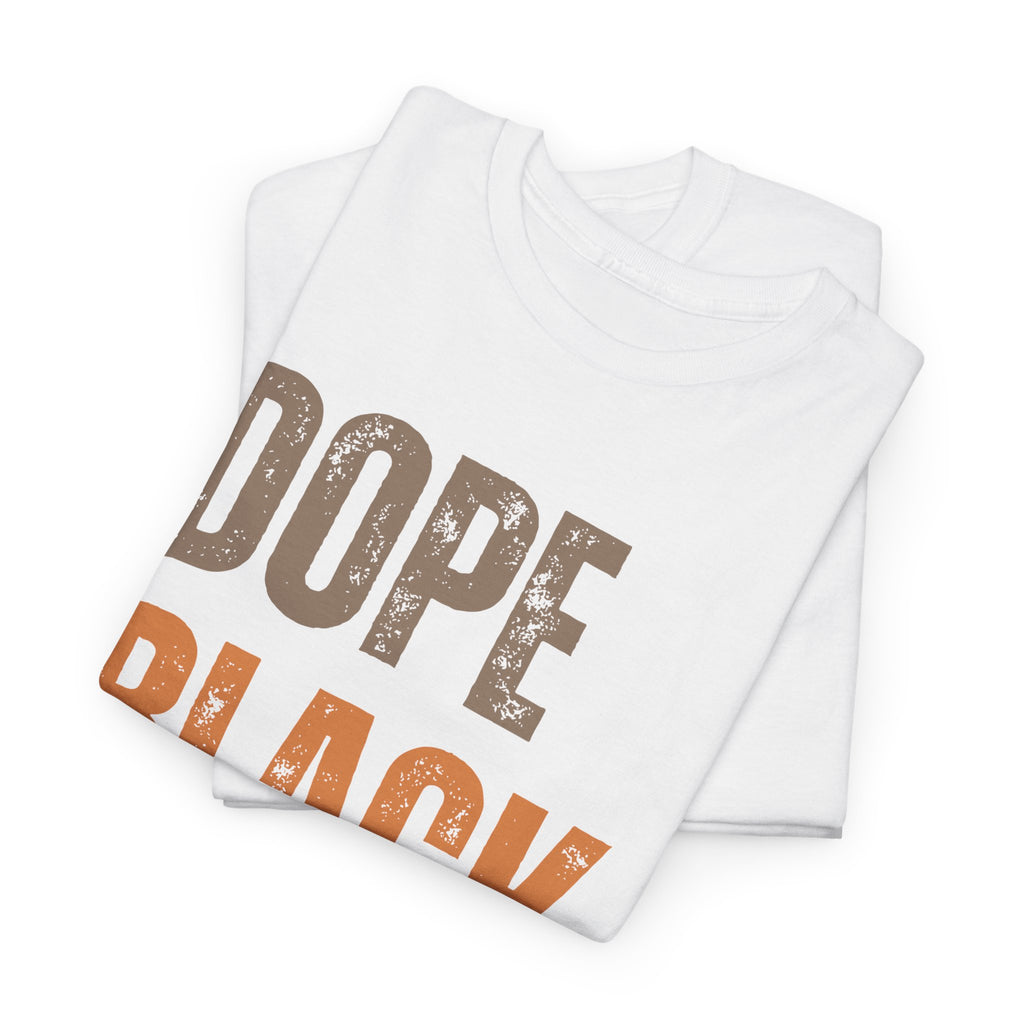 Dope Black Father Melanin Hues Unisex Heavy Cotton Tee