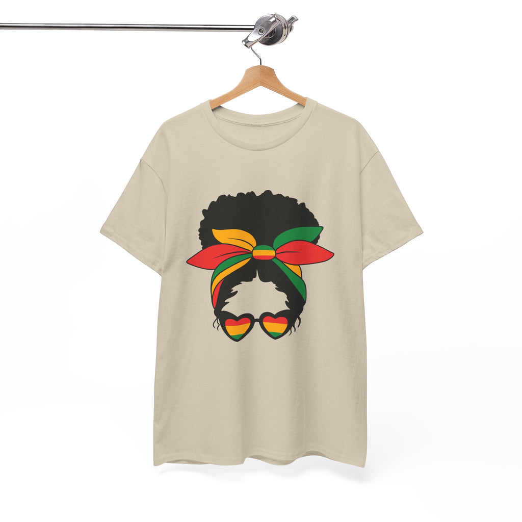 Juneteenth Bun Girl Unisex Heavy Cotton Tee