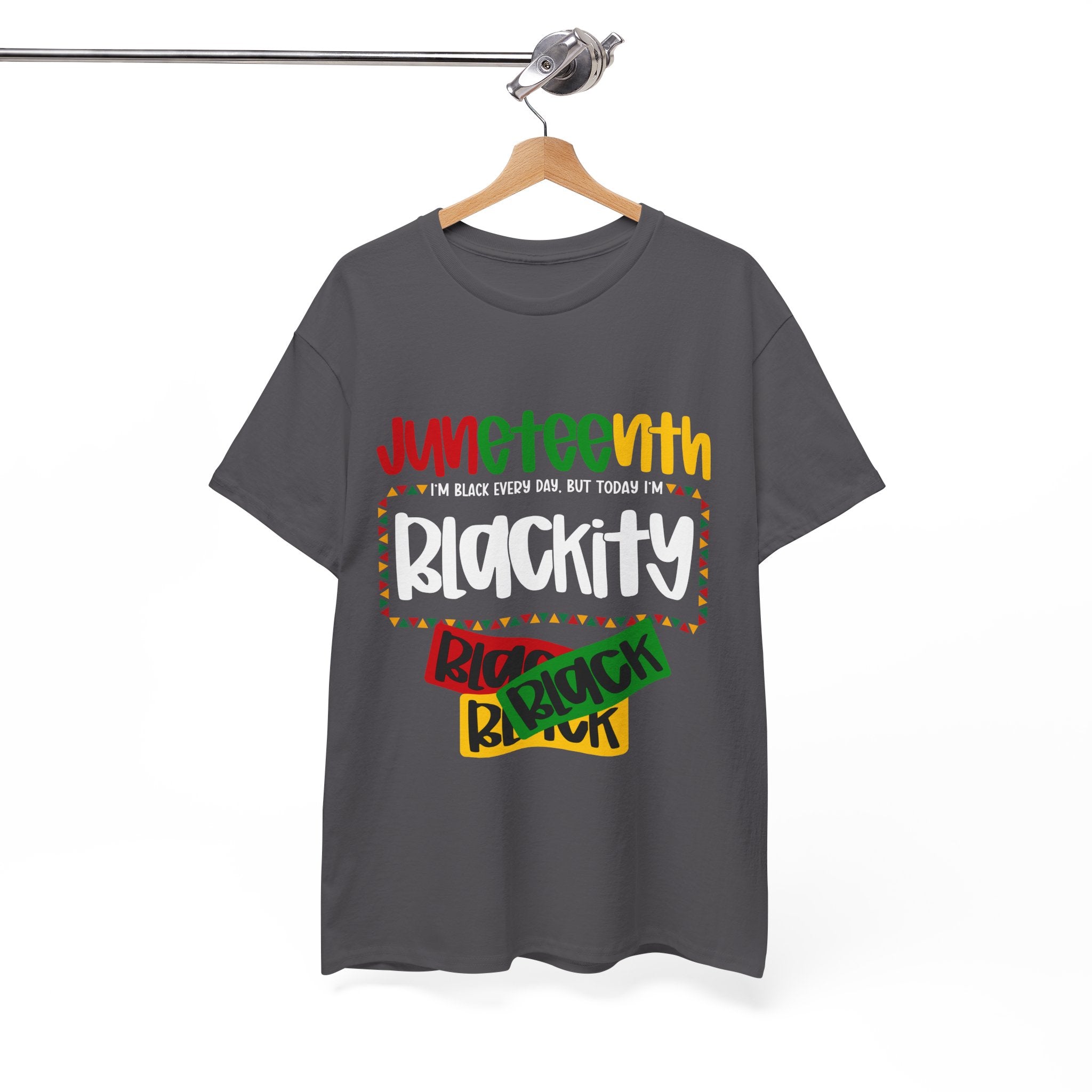 Juneteenth Blackity Black Black Unisex Heavy Cotton Tee