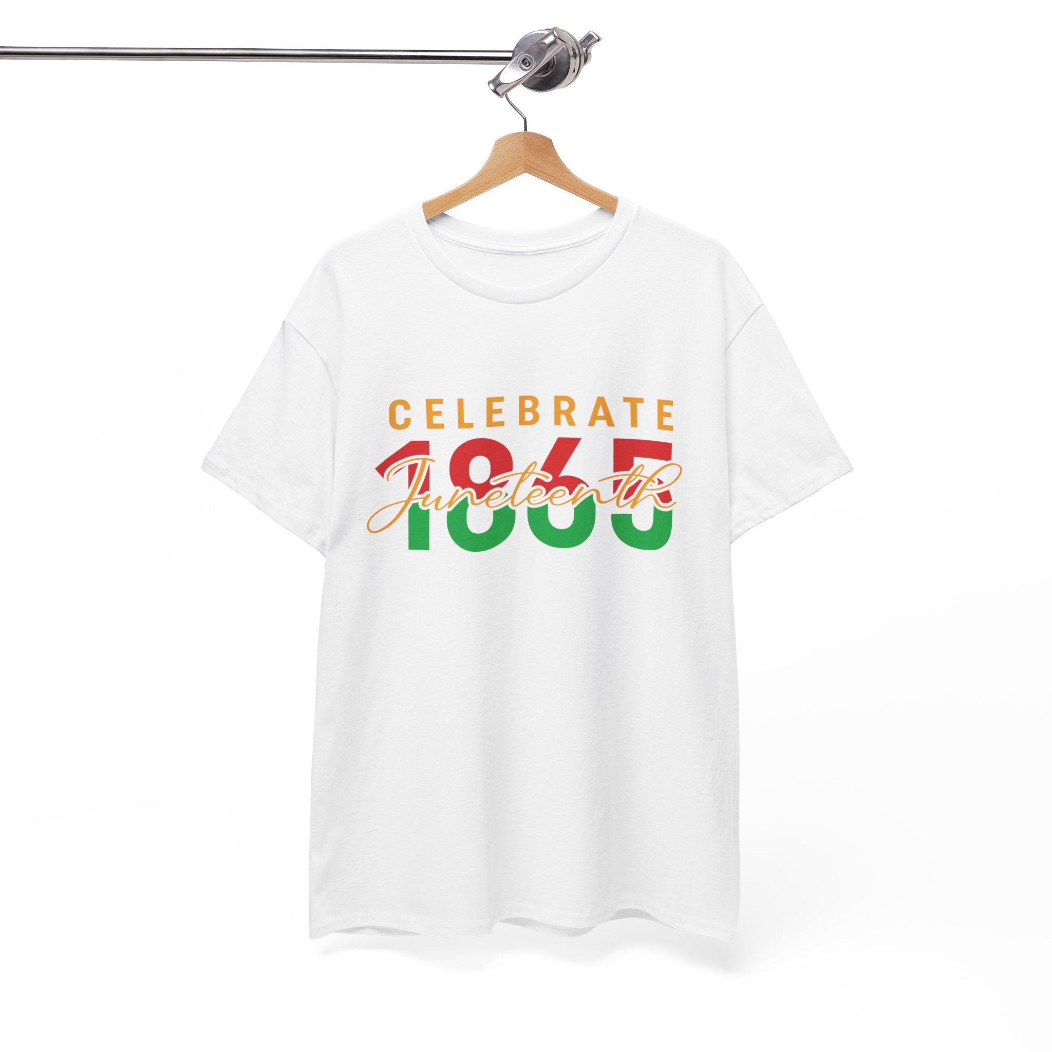 Juneteenth Celebrate 1865 Unisex Heavy Cotton Tee