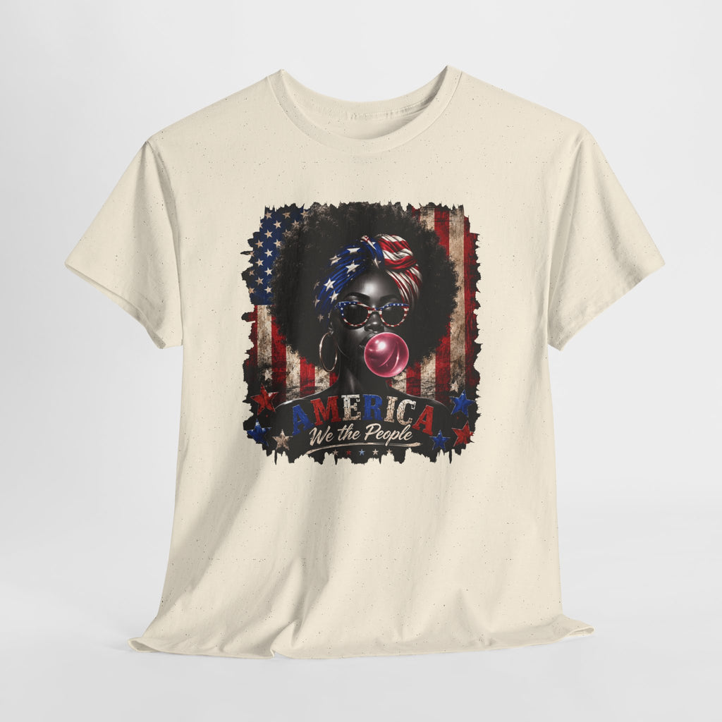 4th of July Melanated We the People Unisex Heavy Cotton Tee