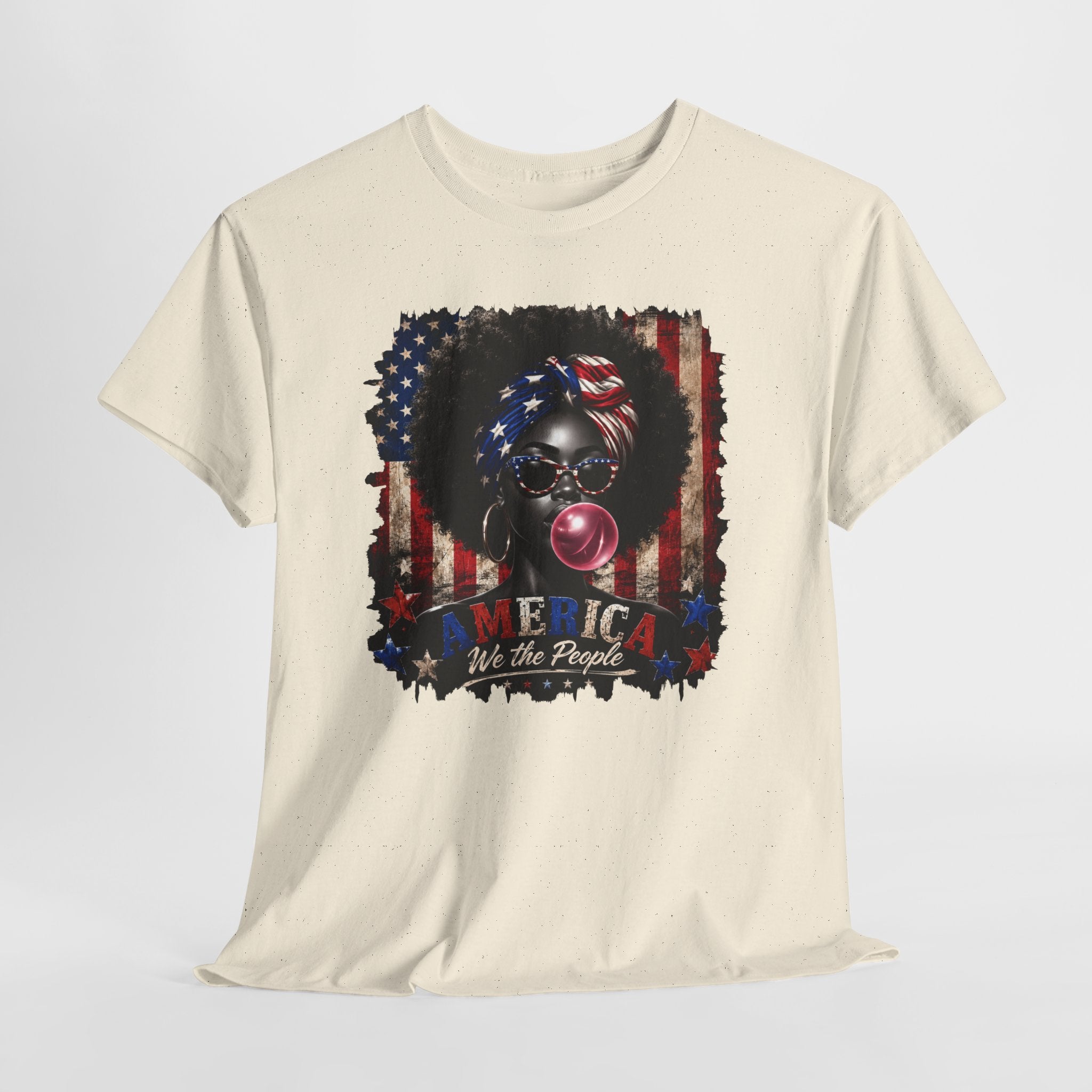4th of July Melanated We the People Unisex Heavy Cotton Tee