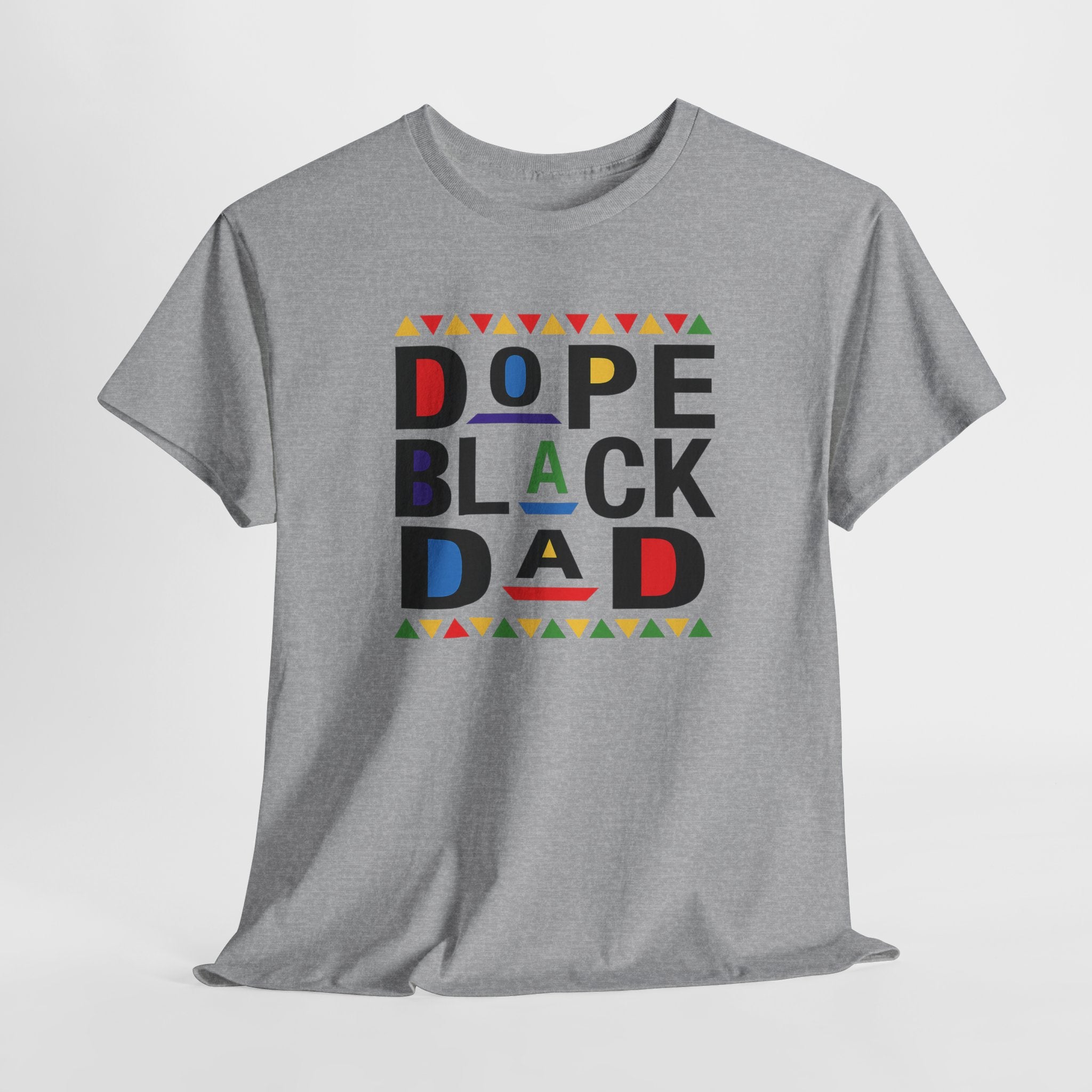 Dope Black Dad 90s Retro Look Unisex Heavy Cotton Tee