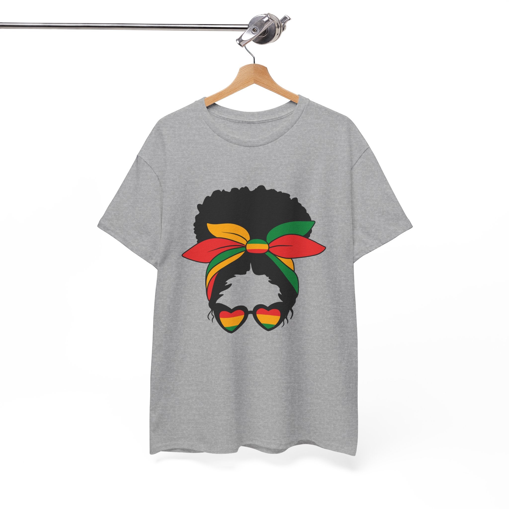 Juneteenth Bun Girl Unisex Heavy Cotton Tee