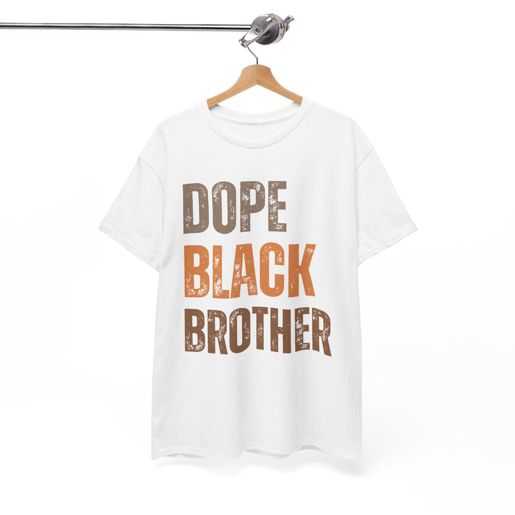 Dope Black Brother Melanin Hues Unisex Heavy Cotton Tee
