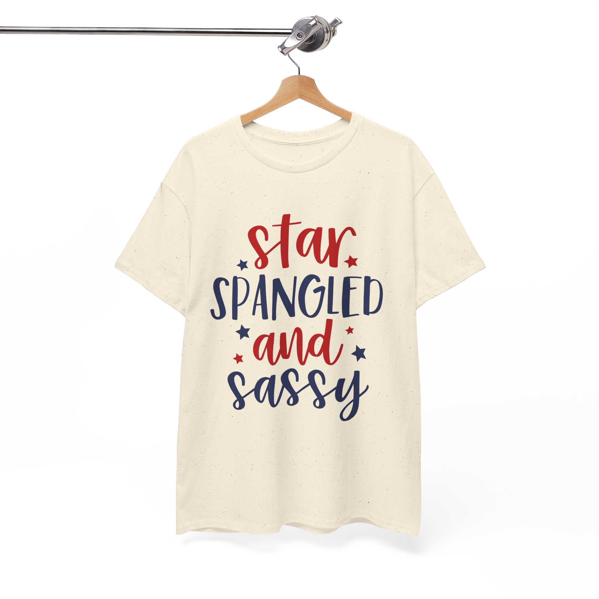 4th of July Star Spangled and Sassy Unisex Heavy Cotton Tee
