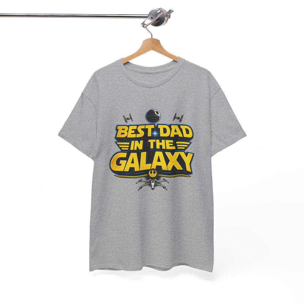 Best Dad in the Galaxy Sci Fi Fans Unisex Heavy Cotton Tee