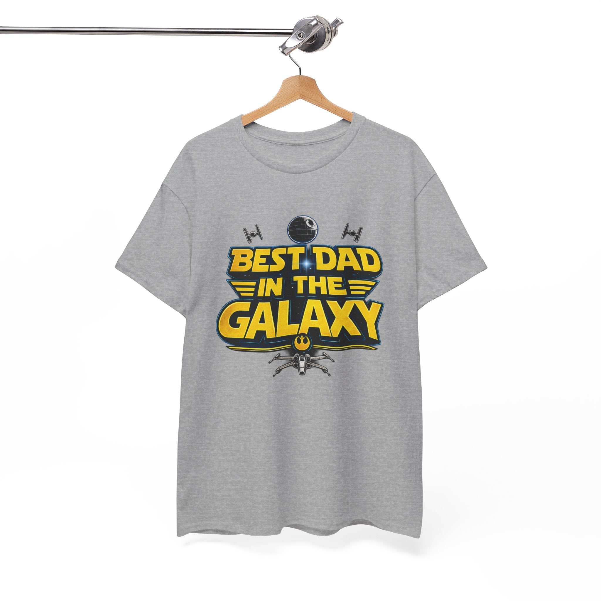 Best Dad in the Galaxy Sci Fi Fans Unisex Heavy Cotton Tee