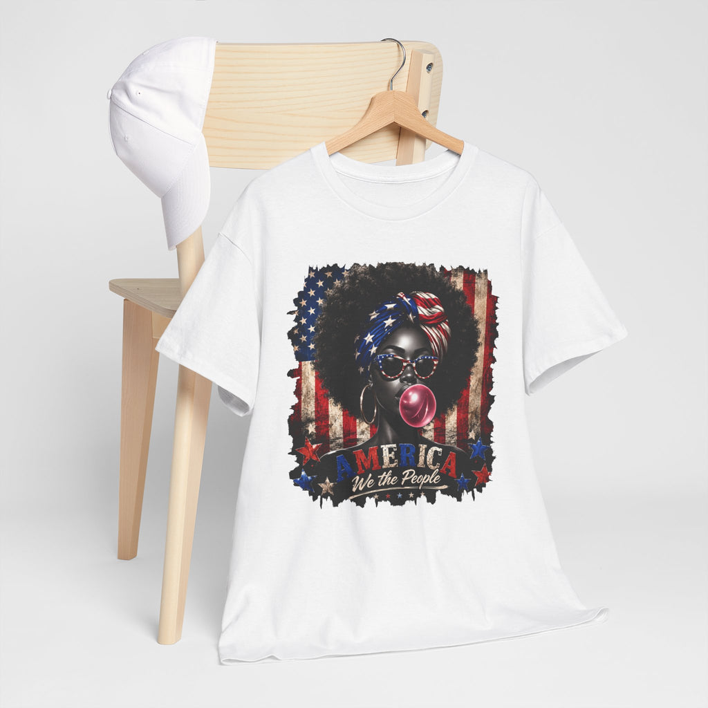 4th of July Melanated We the People Unisex Heavy Cotton Tee