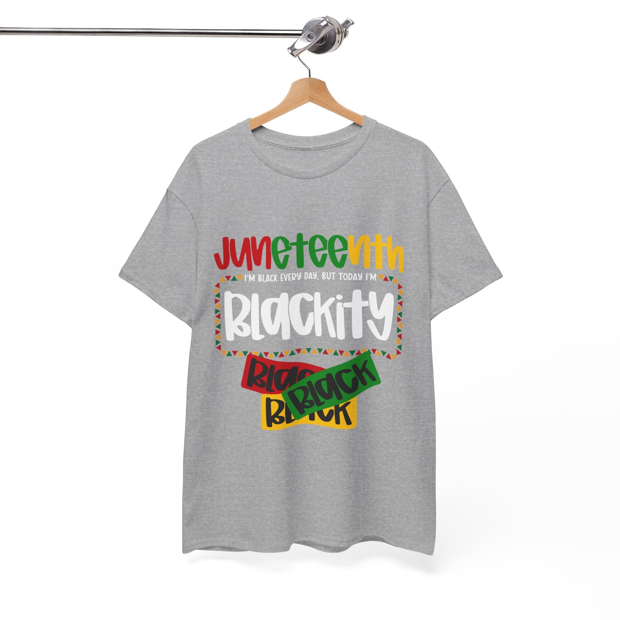 Juneteenth Blackity Black Black Unisex Heavy Cotton Tee