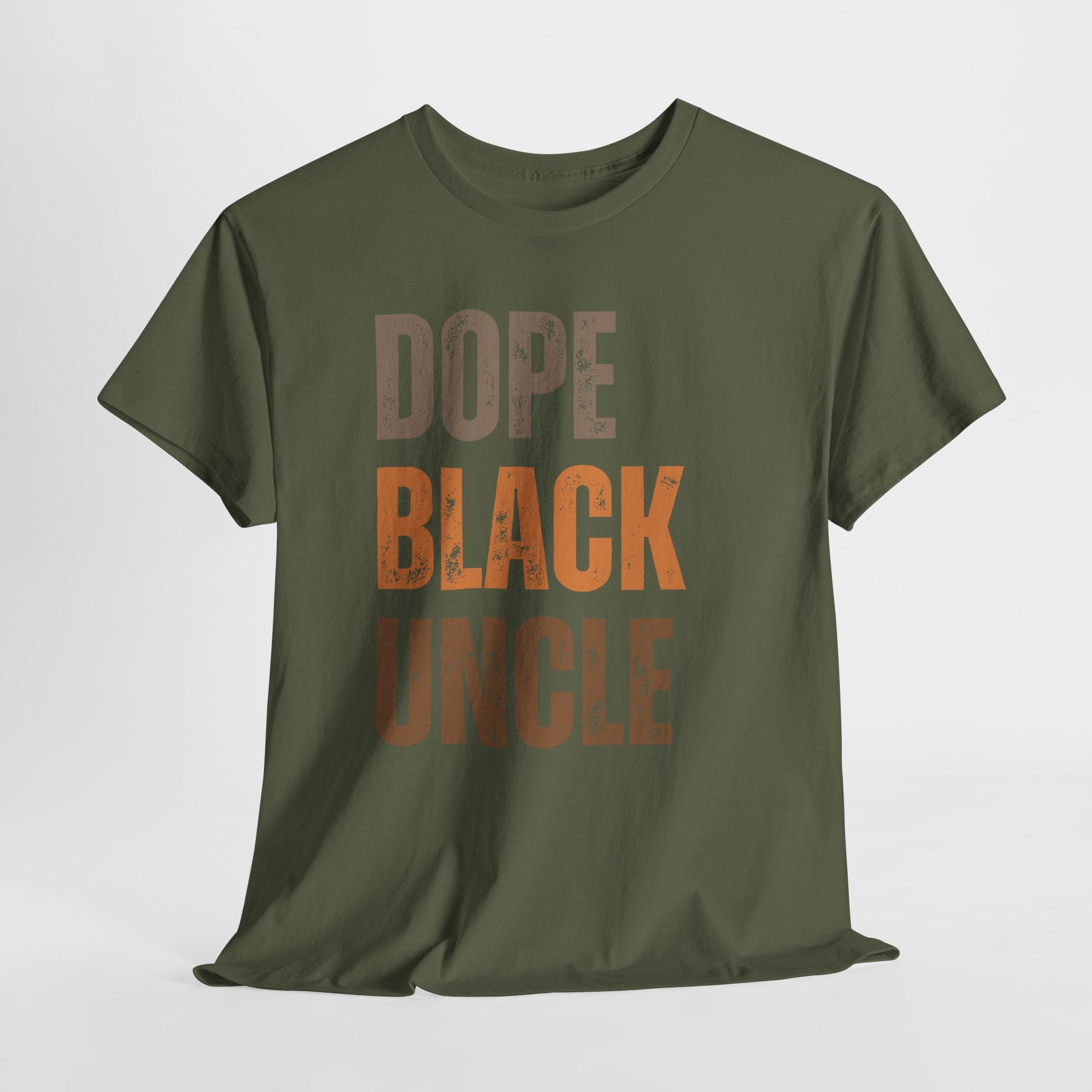 Dope Black Uncle Melanin Hues Unisex Heavy Cotton Tee