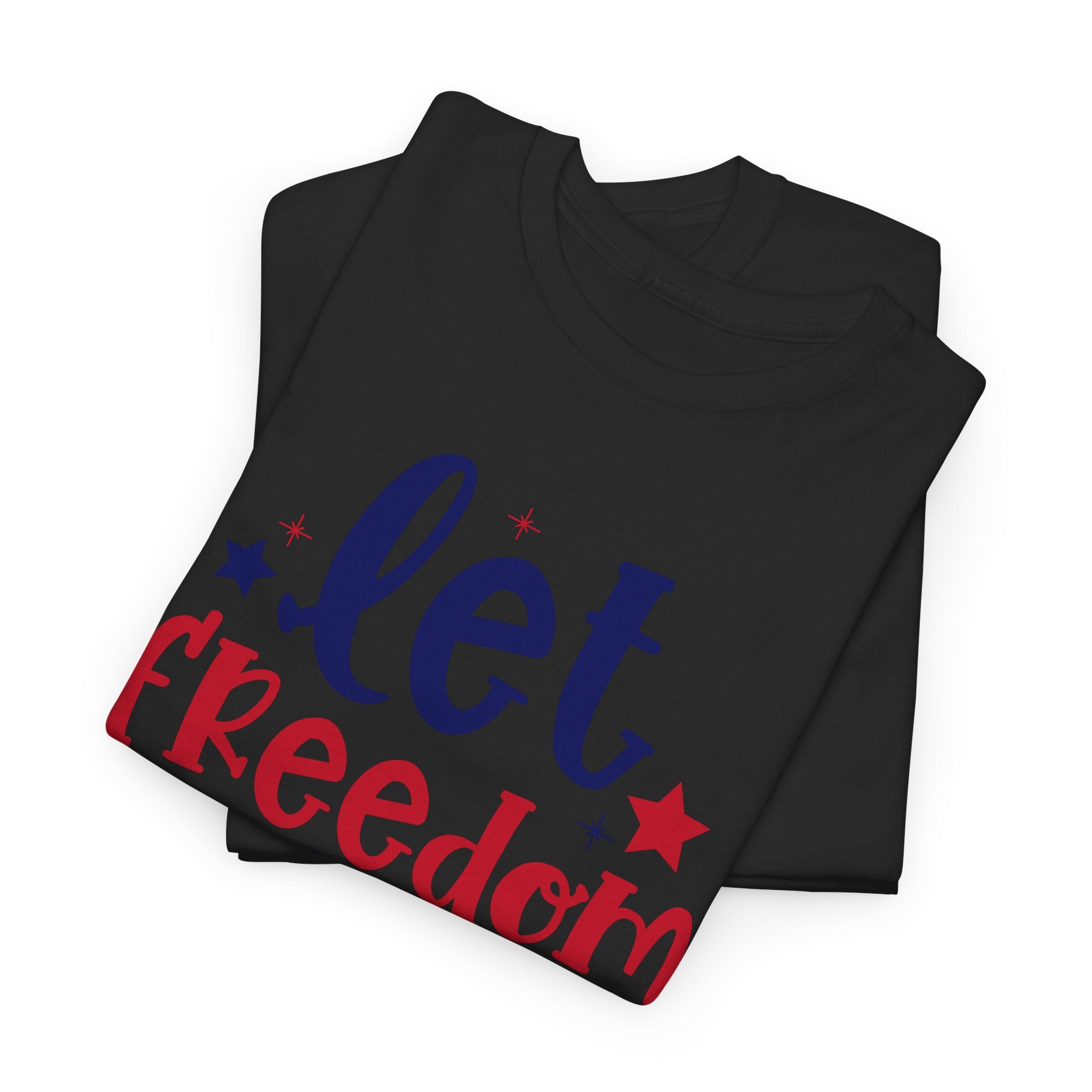 4th of July Let Freedom Bling Unisex Heavy Cotton Tee