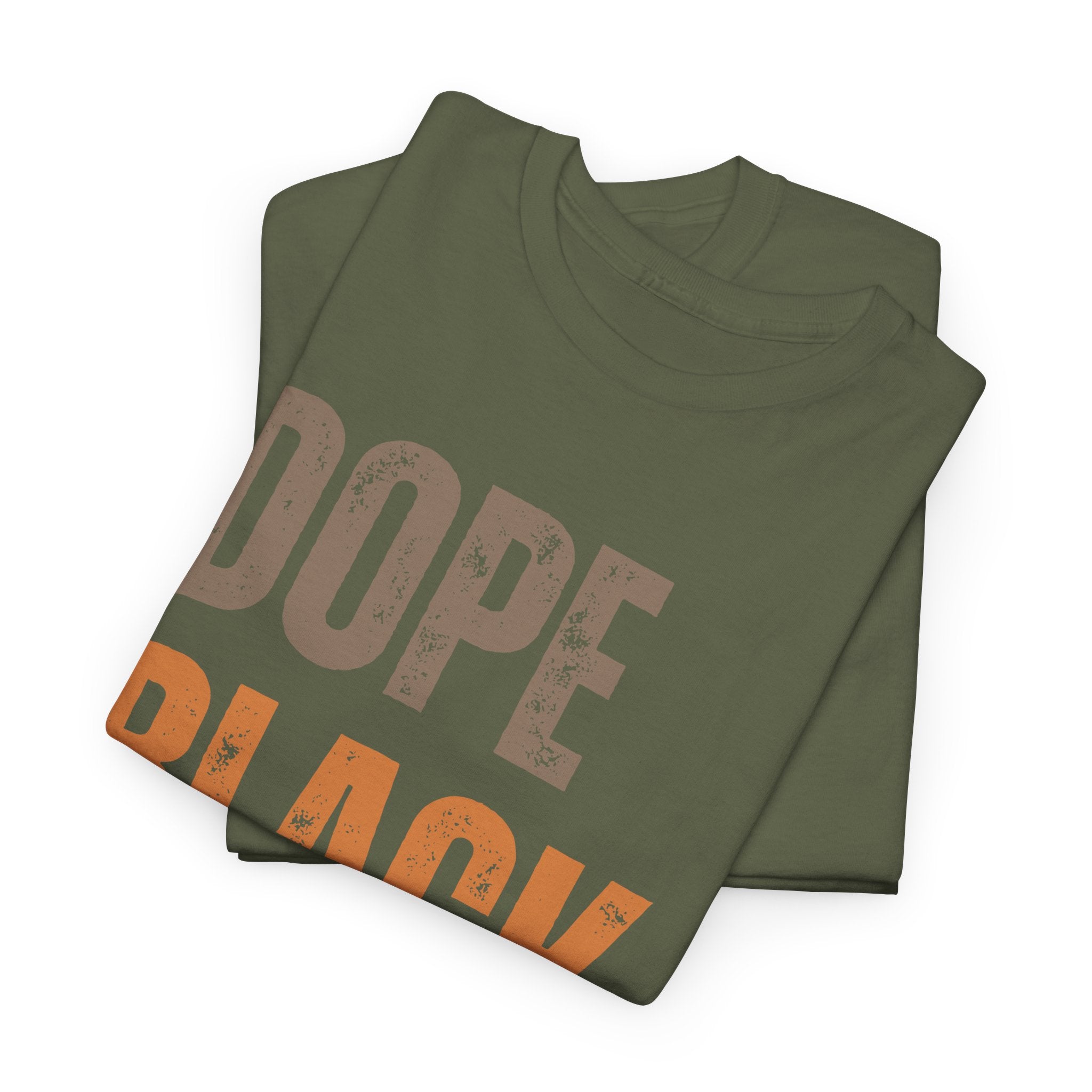 Dope Black Dad Melanin Hues Unisex Heavy Cotton Tee