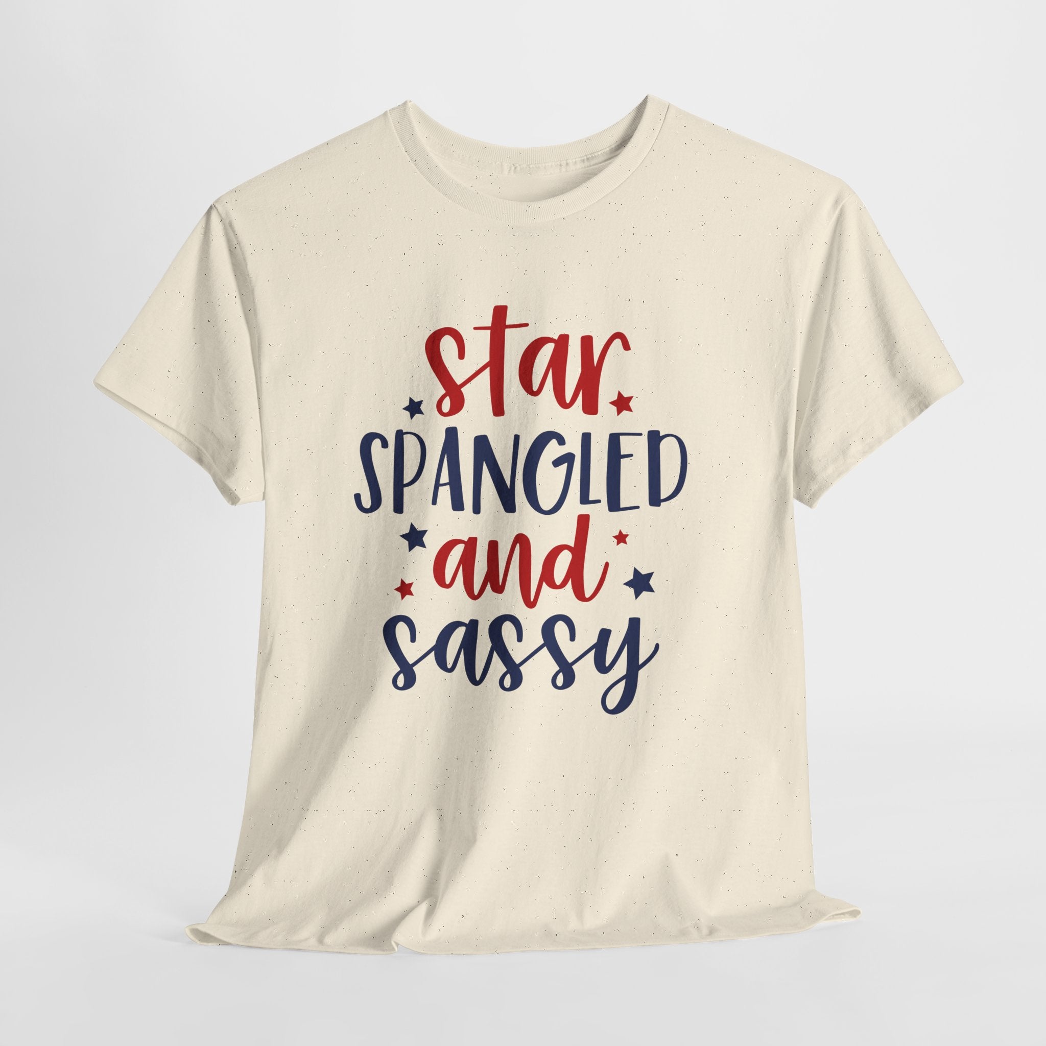 4th of July Star Spangled and Sassy Unisex Heavy Cotton Tee