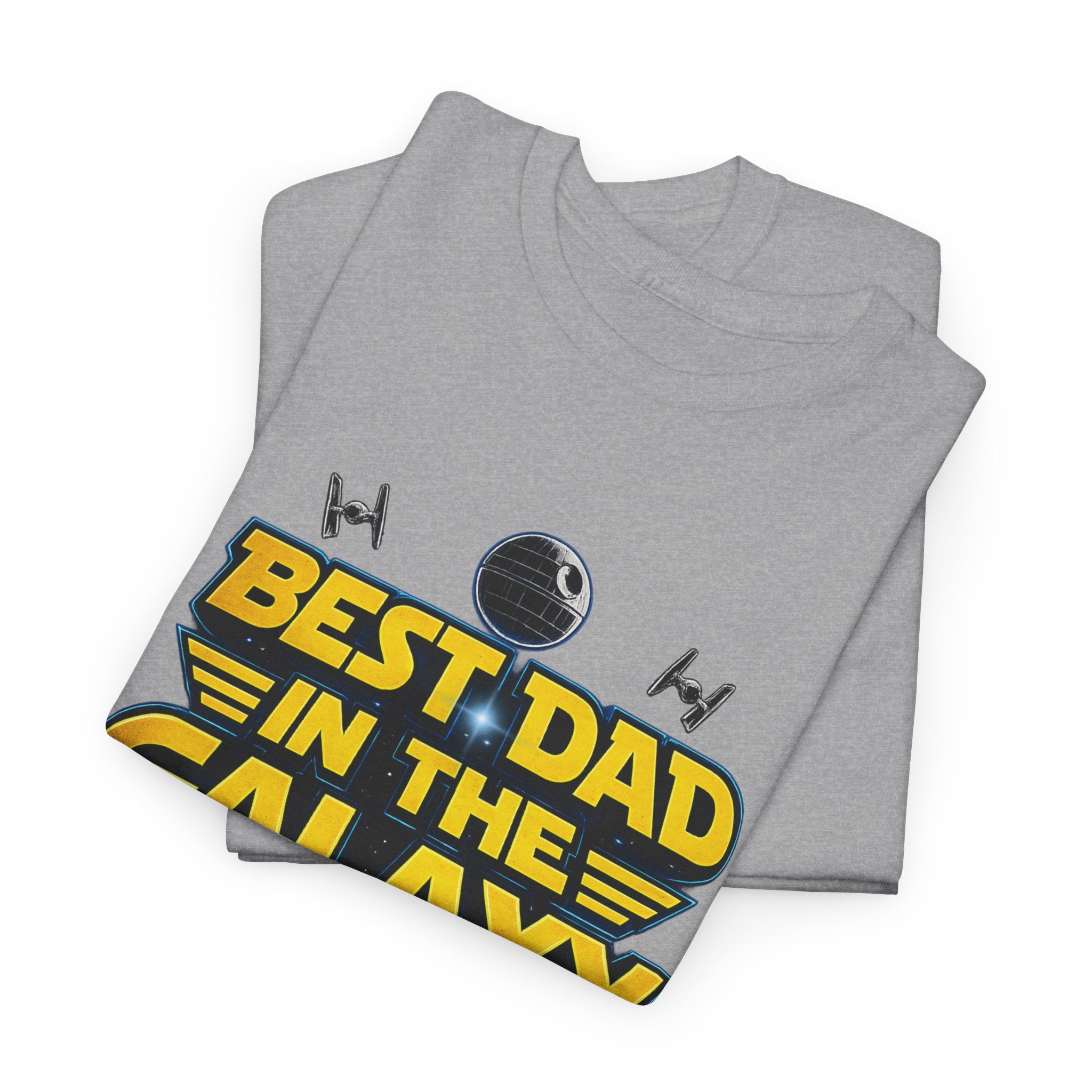 Best Dad in the Galaxy Sci Fi Fans Unisex Heavy Cotton Tee