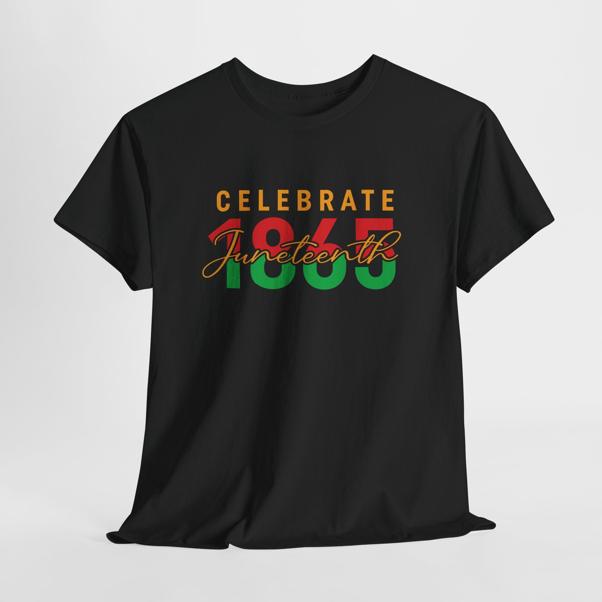 Juneteenth Celebrate 1865 Unisex Heavy Cotton Tee