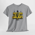 Best Dad in the Galaxy Sci Fi Fans Unisex Heavy Cotton Tee