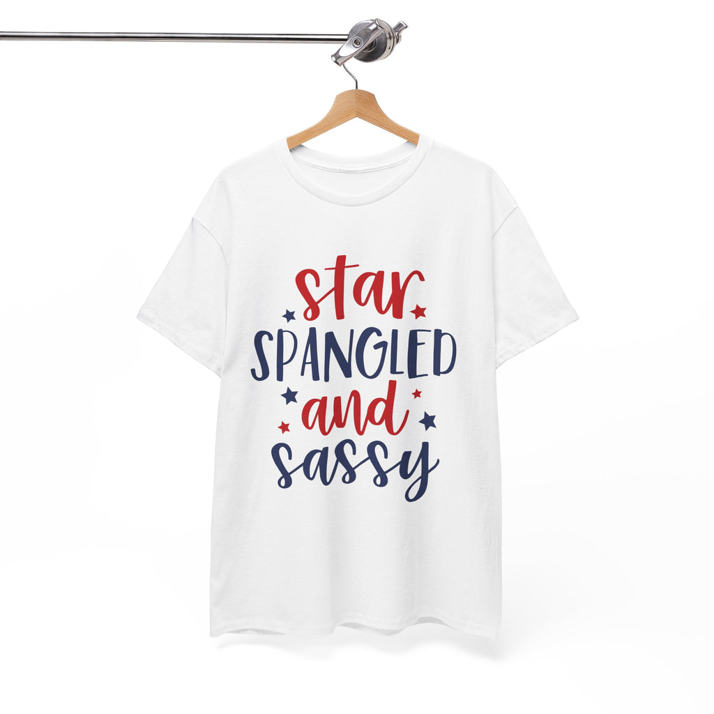 4th of July Star Spangled and Sassy Unisex Heavy Cotton Tee