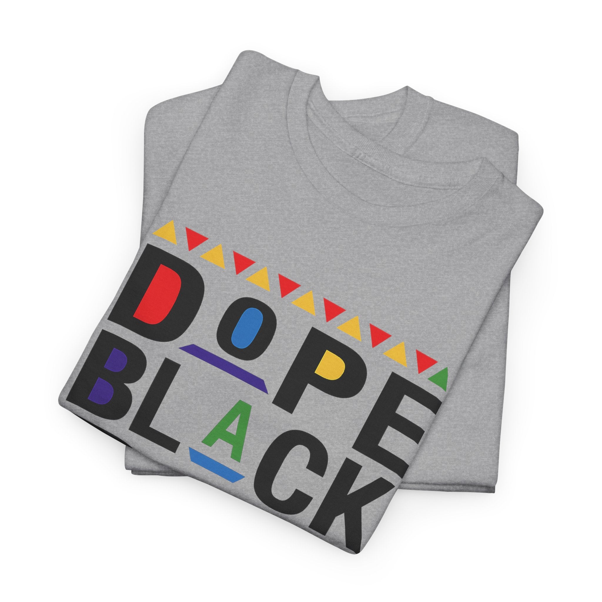 Dope Black Dad 90s Retro Look Unisex Heavy Cotton Tee
