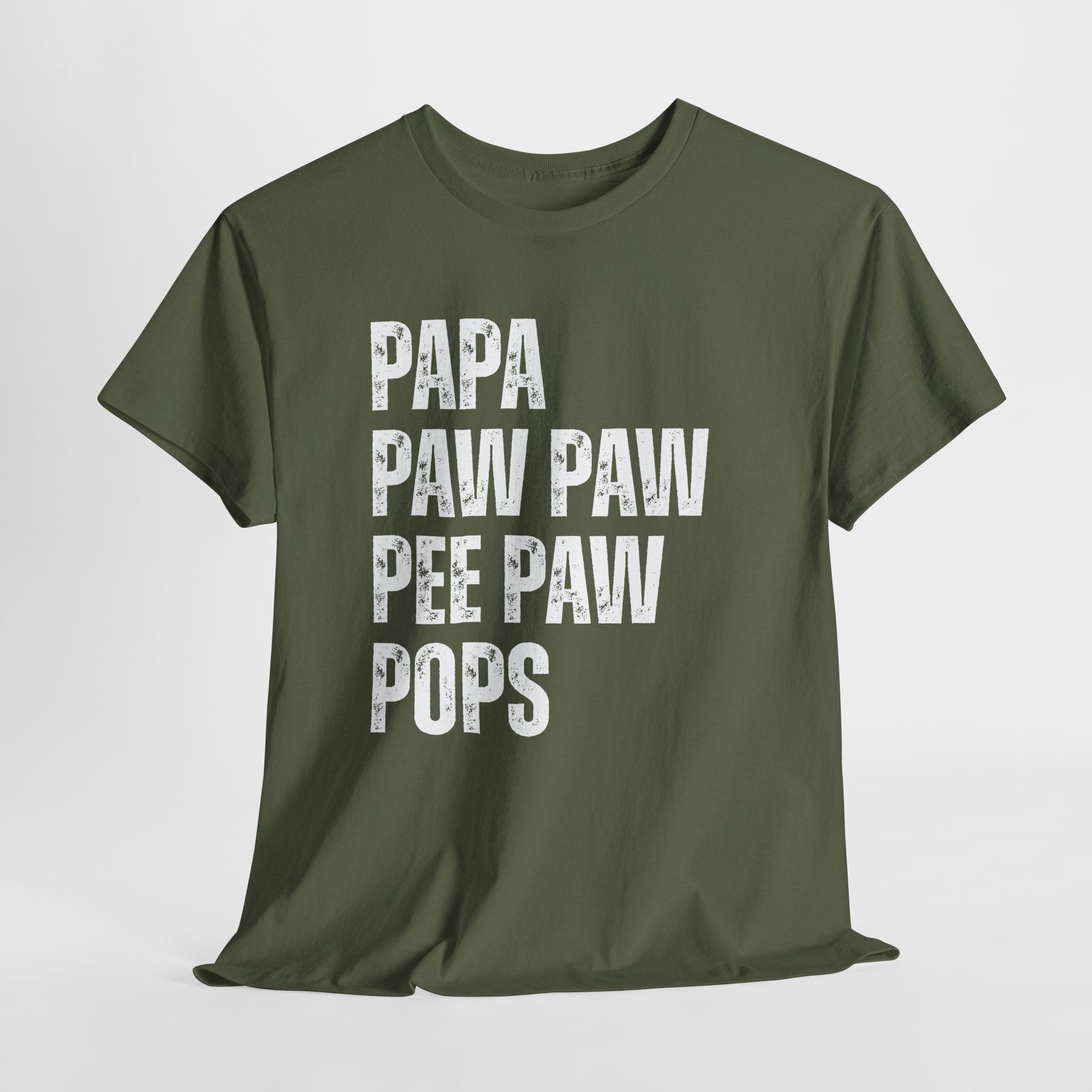 Papa Paww Paw Pee Paw Pops Unisex Heavy Cotton Tee