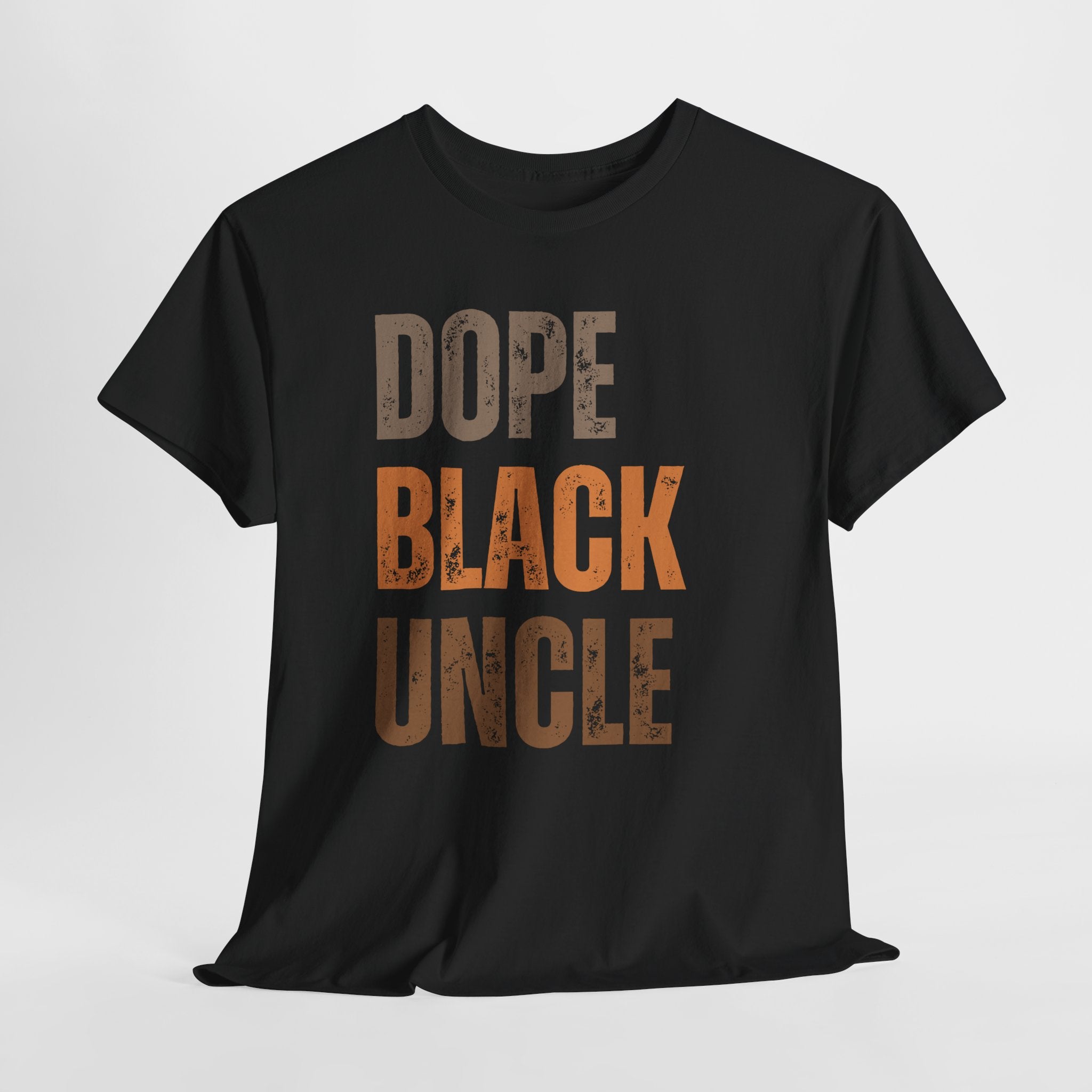 Dope Black Uncle Melanin Hues Unisex Heavy Cotton Tee