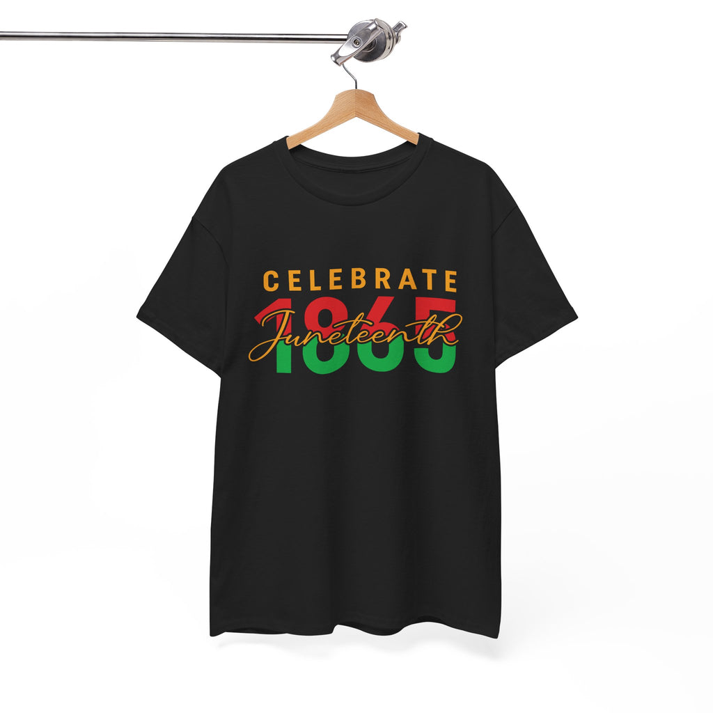 Juneteenth Celebrate 1865 Unisex Heavy Cotton Tee
